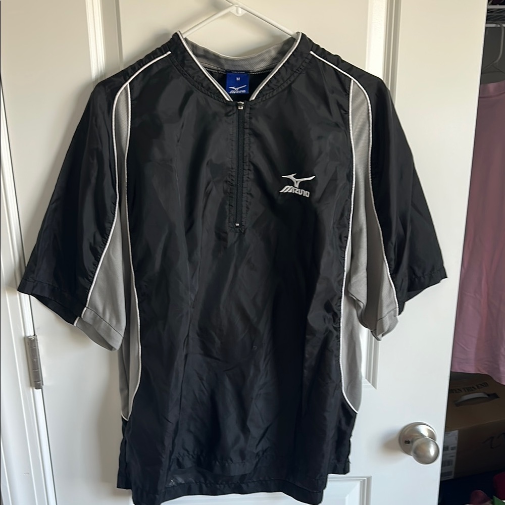 Mizuno Black and Gray Pullover Jacket